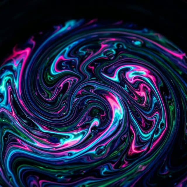 Abstract neon art study by Raz Aryan - brand color experimentation